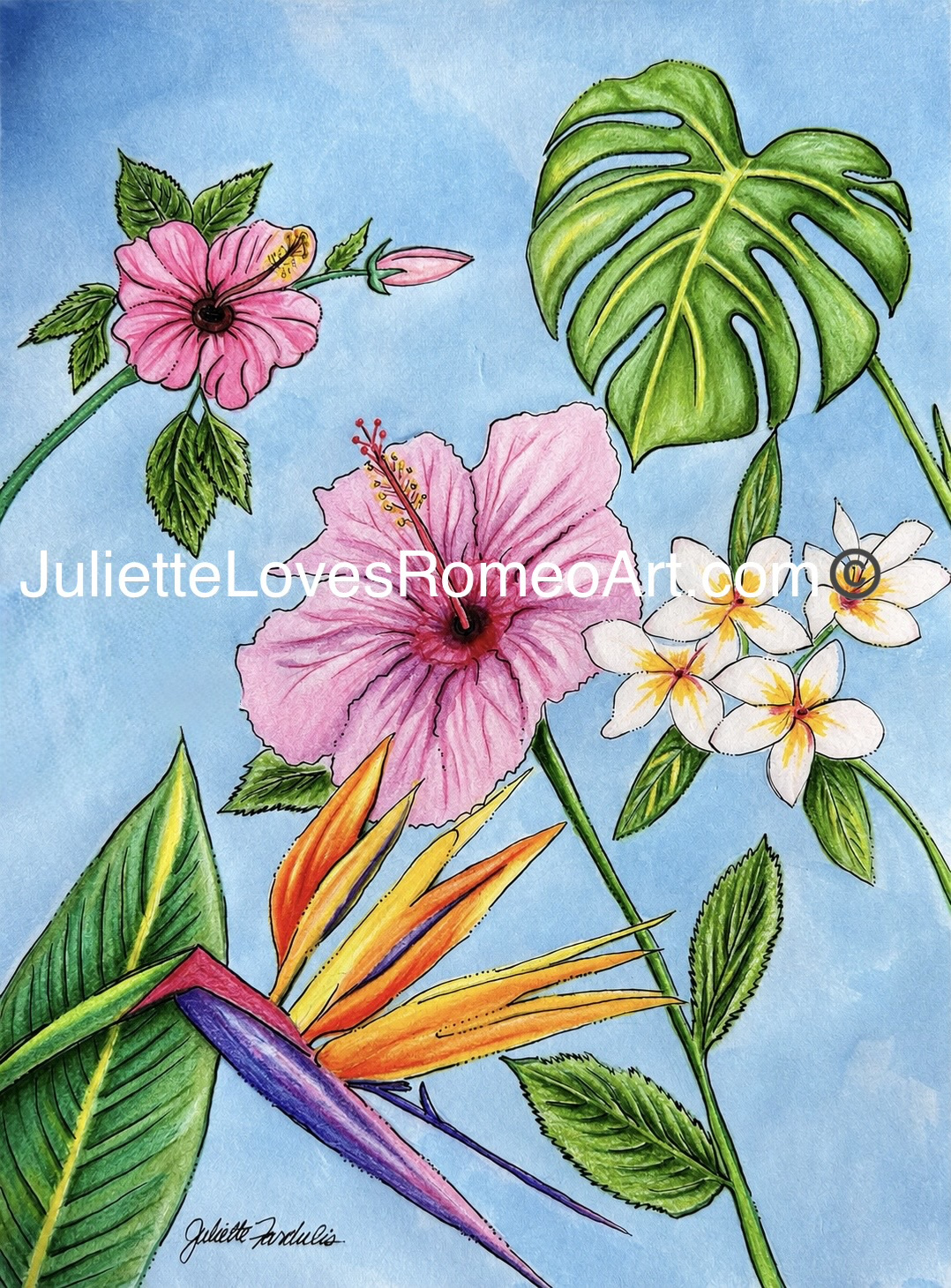 watercolor still life painting